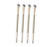Homoyoyo 4 piezas Pinceles Maquillaje Doble Punta para Cejas Corrector y Contorno Aplicadores Cremosos Suaves Uso Diario y Profesional