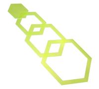 Homoyoyo 4 piezas Plantillas de Acolchado Hexagonales de Acrílico Juego de Regla de Costura para Patchwork y Manualidades para Proyectos de Acolchado y Patronaje