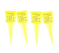 Homoyoyo 4 Piezas Pluviómetro Plástico Exterior Resistente Unidades Medidor de Agua Lluvia para Jardín Terraza y Huerto Herramienta Práctica para Controlar Riego y Lluvia Diaria