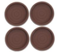 Homoyoyo 4 Piezas Posavasos Antideslizantes para Muebles Redondos de Goma para Patas de Sofá y Sillón Protección para de Madera Fáciles de Instalar y Resistentes al Desgaste