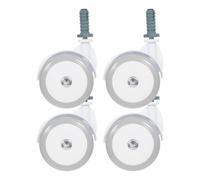 Homoyoyo 4 Piezas Ruedas de Repuesto Silenciosas para Andador de, Ruedas Giratorias de Plástico Resistente y Silenciosas para Movimiento Fluido y Duradero Color Aleatorio