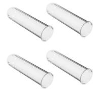 Homoyoyo 4 Piezas Tubos de Ensayo de Vidrio para Hidroponía Jarrón Transparente para Flores y Propagación Macetero de Vidrio Duradero para Decoración y Cultivo Interior