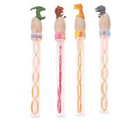 Homoyoyo 4 Varitas Pomperas Forma de Huevo de Dinosaurio, Juguetes para de Verano para Hacer Burbujas en Fiestas y Vacaciones al Aire Libre Varios Estilos