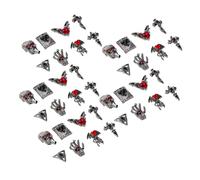 Homoyoyo 40 Piezas Halloween Nail Charms Vintage Gothic Alloy Nail Jewelry Cross Heart Punk Manicure Decorations For Holiday Party