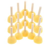 Homoyoyo 40 Pinceles de Esponja Redondos de 5 CM con Mango de Madera Set de 40 Unidades para Manualidades y Pintura Acrílica Pinceles de Espuma Reutilizables Adultos