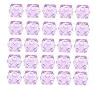 Homoyoyo 400 Piezas Cuentas Acrílicas Cuadradas Transparentes para Collar y Pulsera DIY Abalorios Ligeros para Manualidades y Decoración Morada Clara y Oscura