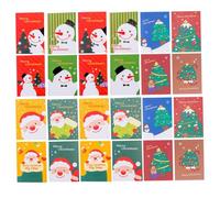 Homoyoyo 48 Piezas Cuadernos de Bolsillo Navideños con Diseño Cartoon Festivo Libretas Prácticas para Escuela Oficina Navidad