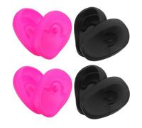 Homoyoyo 4pares Orejeras de Silicona para Tinte Oídos de Peluquería Suaves y Reutilizables para Teñir Lavar y Teñir el Cabello Salones