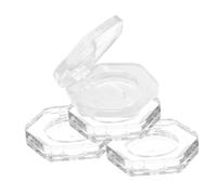 Homoyoyo 4piezas Bandejas Vacías Para Sombras De Ojos Paletas De Maquillaje Pequeñas Transparentes Para Paletas Cosméticas