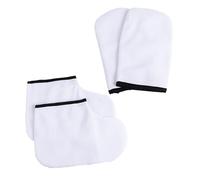 Homoyoyo 4piezas De Manoplas y Calcetines De Cera Hogar y Spas Fácil De Limpiar