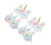 Homoyoyo 4piezas de Unicornio Linda Máscara para Dormir Antifaz de Viaje Súper Suave para Niñas y Adultos Cubierta Ojos Opaca Color Aleatorio
