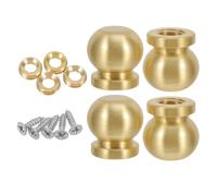 Homoyoyo 4piezas Elevadores Decorativos de Latón Patas Elevadoras Pequeñas para Bandeja de Madera Pies de Cobre Elevadores de Latón para Exhibición Joyero