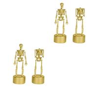 Homoyoyo 4piezas Estatuillas De Para Decoración De Halloween De Esqueletos Poses Divertidas Accesorios y Decoraciones Del