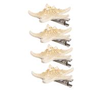 Homoyoyo 4piezas Horquilla De De Mar De Cinco Puntas Hecha Mano Accesorios De Para Playa Para Mujeres y Niñas Pinzas Por Paquete