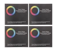 Homoyoyo 4piezas Libro de Prueba D e Color Libro de Gráficos de Prueba de Color Papel Detección Precisa de Daltonismo Exámenes Escolares y Uso Doméstico