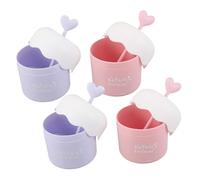 Homoyoyo 4piezas Máquina de Espuma Portátil Espumador de Burbujas Limpiador Facial Manual para Cuidado Piel Botella de Espuma Limpiadora para Lavado Facial