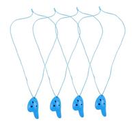 Homoyoyo 4piezas Mini Ocarina De Plástico De Accesorio Para Instrumentos Musicales Para Principiantes y Prácticas Casa
