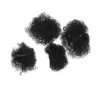 Homoyoyo 4piezas Pelucas para Africanos Coletas Afro y Moño Sintético para Peluca Infantil Accesorios Lindos Cabello para Fiestas y Fotografía