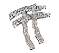 Homoyoyo 4piezas Pinzas Pelo Dientes y Gemas De Imitación Accesorios Cabello Para Mujeres Grande Pequeño