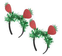 Homoyoyo 4piezas Tocados Decorativos De Fresas Para Diademas De Fiesta Accesorios De Carnaval y Cosplay Adornos Para Cumpleaños y Eventos Especiales