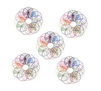 Homoyoyo 5 Kit de Fracciones Circulares Accesorio Enseñanza Matemática para Desarrollo Habilidades Cognitivas y
