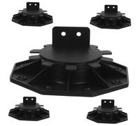 Homoyoyo 5 Piezas Bases Regulables para Terraza Unidades Soporte Ajustable para Plataforma Flotante Base Robusta para Estructura de Suelo Pedestales de Altura Adaptable para Deck Soportes