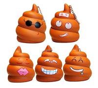 Homoyoyo 5 Piezas De De Caca Divertido para Bolso - Mochila y Adorno - Ideal para Cumpleaños Año Nuevo y Día De Los Inocentes Juguete De Broma Original