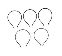 Homoyoyo 5 piezas Diademas de Cuero Sólidas para Mujer Diseño Simple y Retro Cómodas y Versátiles para Diario Lavado de Cara y Maquillaje