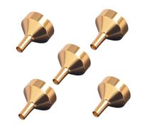Homoyoyo 5 piezas Embudo Pequeño de Acero Inoxidable Dorado de Mini Embudos Prácticos para Llenar Botellas de Perfume y Aceites Esenciales Herramienta Resistente y Portátil para Uso
