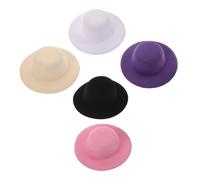 Homoyoyo 5 Piezas Joyería de sombrero de copa fiesta mini pequeños sombreros accesorio de sombrero pequeño sombrero artesanal pequeño sombrero Sombreros de muñecas Eva