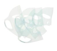 Homoyoyo 5 Piezas Mascarillas Faciales De Silicona Reutilizables Cómodas y Fáciles De Usar Cuidado Facial Mascarillas De Lámina De Silicona Cubiertas Faciales De