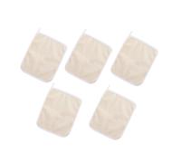 Homoyoyo 5 piezas Paños Exfoliantes de Nylon para Cuerpo y Rostro Toallas de Baño Duraderas con Borde Reforzado Estimulante para Circulación Compacto para Viajes y Camping