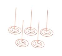 Homoyoyo 5 piezas Soporte para Recibos de Metal Organizador de Facturas de Escritorio con Diseño Elegante y Seguro para Gestión de Pedidos Restaurantes y Oficinas