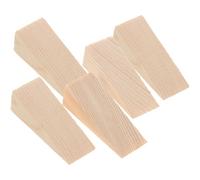 Homoyoyo 5 Piezas Tope de Puerta de Madera Triangular Antideslizante Cuñas Resistentes para Hogar y Oficina Bloqueador Seguro para Proteger Dedos y Evitar Golpes S Compatible Tipo de