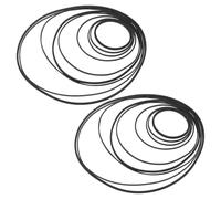 Homoyoyo 50 Correas de Goma Mixtas para Grabadora de Casetes, Cintas de Transmisión Surtidas 0,7-1,0 Mm, 40-190 Mm, Paquete de Reparación para Reproductores de Casetes Portátil y Duradero