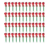 Homoyoyo 50 Globos de Aluminio Forma de Corazón Rojo y Verde, Palo de Globo Inflable de Mano para Decoración de Fiestas, San Valentín, Bodas y Aniversarios, Accesorio Ligero Portátil