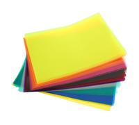 Homoyoyo 50 Hojas Láminas Transparente Coloreadas para Manualidades DIY Película Translúcida Difusora de Luz para Proyectos Escolares Decoración y Envoltorio Creativo