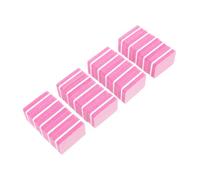 Homoyoyo 50 piezas Mini Bloques Buffer Uñas Unidades Herramientas Profesionales Manicura Esponja Lijado para Uñas y Postizas Kit Nail Art Compacto Rosa