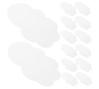 Homoyoyo 50 Piezas Nubes de Cartulina Blanca para Manualidades Figuras Recortadas Resistentes Decoración de Pared para Shower Aula y Zona de Infantiles