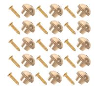 Homoyoyo 50 Piezas Sujetadores de Alfileres de Metal Dorados Tornillos para Insignias Cierres de Broches Seguros para Manualidades y Accesorios de Placa Compatibles Proyectos de Costura