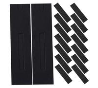 Homoyoyo 50 Piezas Unidades Fundas para Bolígrafos Individuales Fundas Negras con Ventana de Exhibición Estuches Multifuncionales para Lápices Pinceles de Maquillaje y Accesorios Diseño