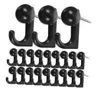 Homoyoyo 50 piezas Unidades Ganchos de Metal para Tablero de Corcho Resistentes y Duraderos para Colgar Fotos Notas y Oficina y Escuela con Aguja de Fácil de Insertar Color Negro