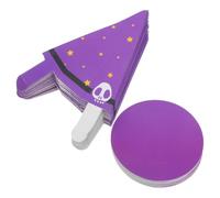 Homoyoyo 50 Unidades Cajas de Regalos de Halloween en Forma de Sombrero de Bruja Púrpura, Caja de Papel para Repartir Dulces y Recuerdos en Fiestas de Halloween
