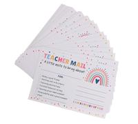 Homoyoyo 50 Unidades Tarjetas de Incentivo para Aula, Correo Docente, Papel | Notas Positivas para Padres, Elogio y Ánimo a Estudiantes, Gestión Escolar, Primer Grado