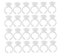 Homoyoyo 500 Piezas Herramientas De Maquillaje Permanente Copas De Pegamento Para Pestañas De Plástico Anillos Para Copas De Pigmento Adhesivo Para Extensión De Pestañas Uso Salones De Bell