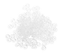 Homoyoyo 500piezas Conector Trenzado De Pulsera Clips Forma s Para Pulseras De Bandas Elásticas Repuesto De Bandas Elásticas Para Hacer Pulseras Accesorio Para De