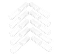 Homoyoyo 50piezas Estuche para Lápices Transparente Estuches para Bolígrafos Individuales Cajas para Lápices Pequeñas para Uso Escolar Oficina Organizador de Escritorio