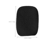 Homoyoyo 50piezas Funda De Esponja Para Micrófono De Solapa Color Negro Reducción De Ruido Para Micrófonos De Diadema