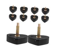 Homoyoyo 5pares Tacones Altos Pinchos de Repuesto Tapas de Corazón para Reemplazar Puntas de Tacones Altos Reparar Zapatos de Tacón de Repuestos para Puntas