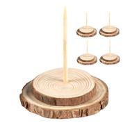 Homoyoyo 5piezas Base del Árbol De Navidad De Madera Soporte para Árbol De Navidad Artificial Diámetro para Decoración De Interiores